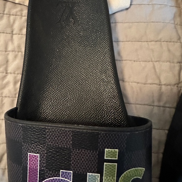 Louis Vuitton Black Slide Sandals - Picture 3 of 8